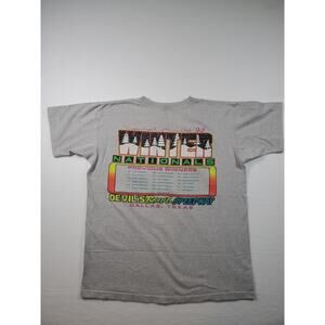 Vintage 1993 Tennessee River Winter Nationals T Shirt Speedway LG Gray Sripe